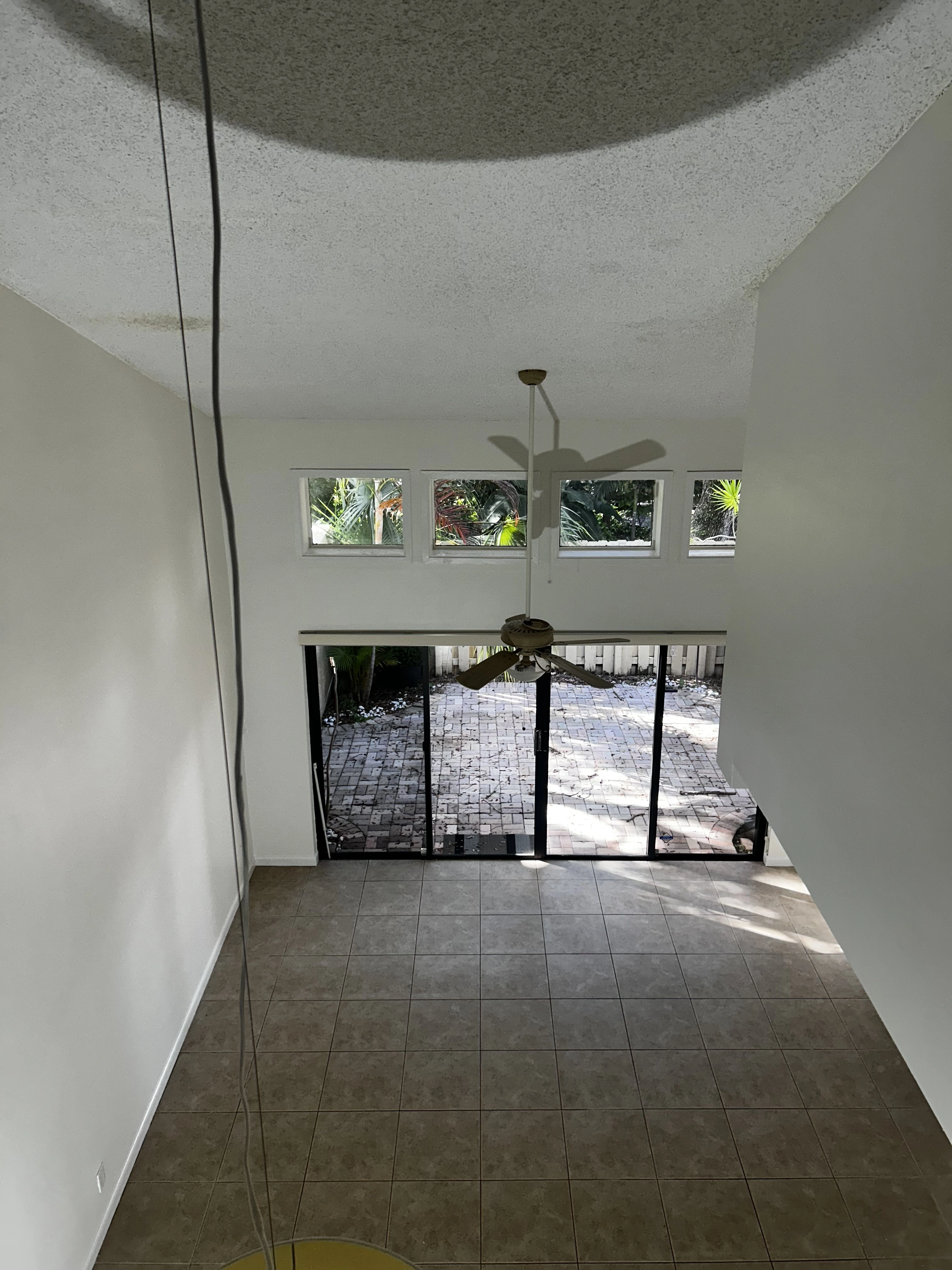 Ceiling surface after water damage repair