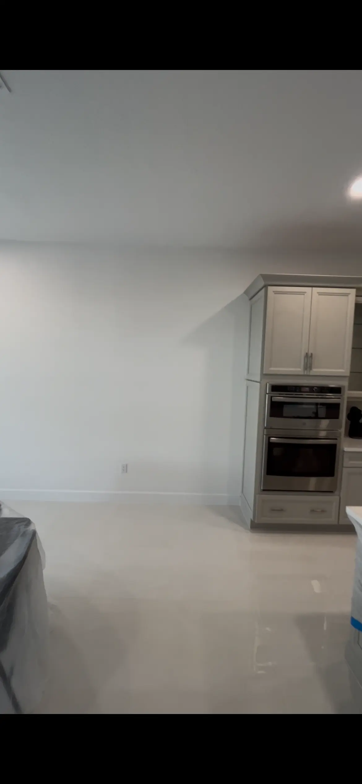 Ceiling surface before water damage repair