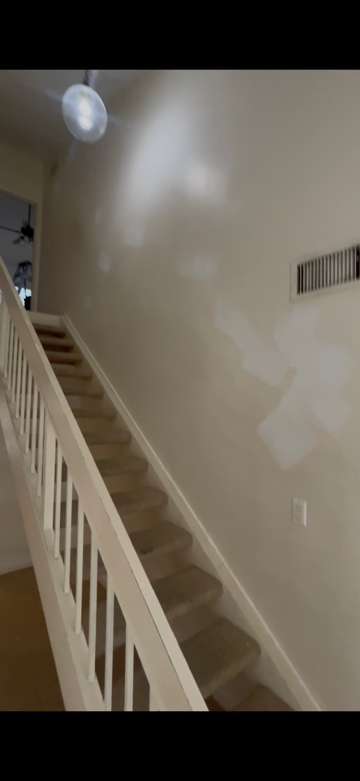 Ceiling surface before water damage repair