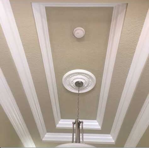 Ceiling after painting