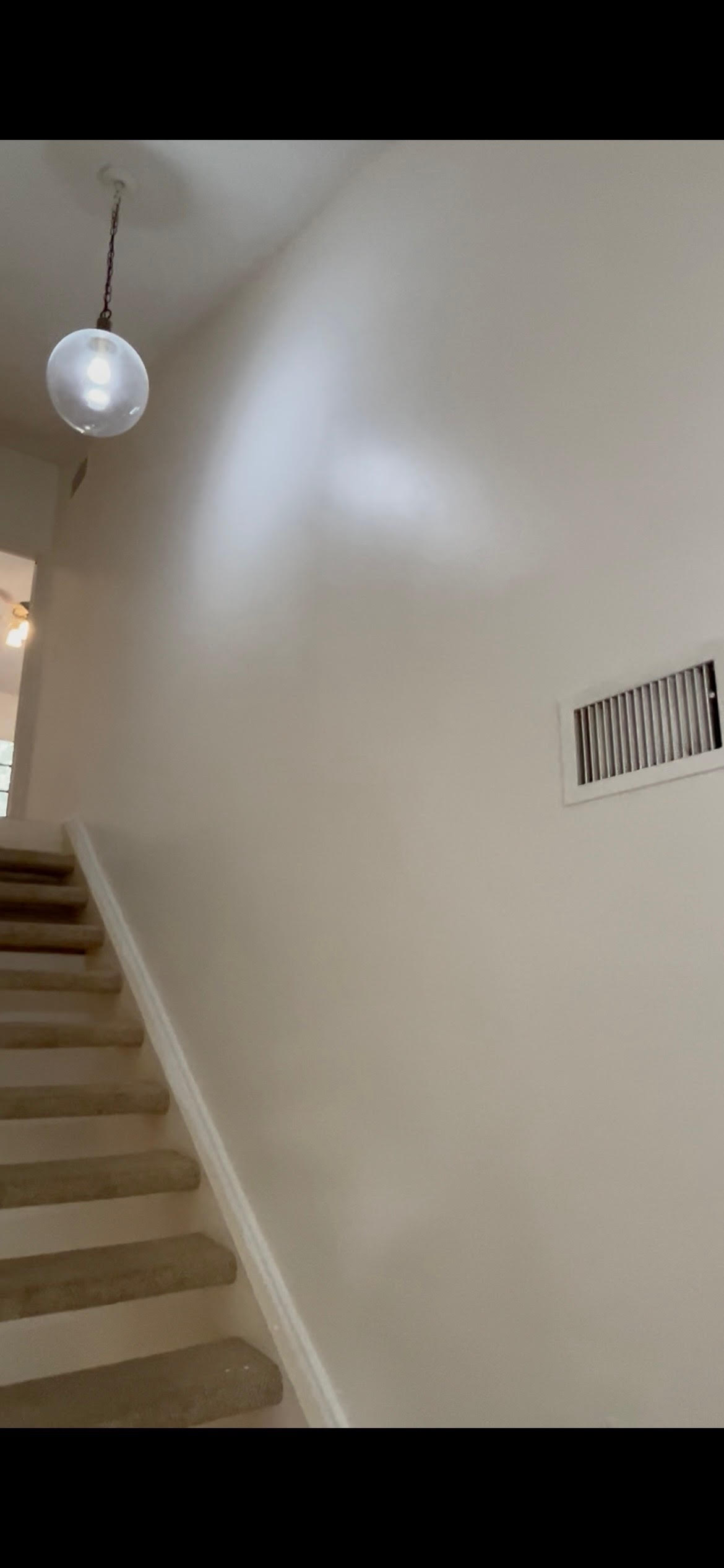 Ceiling surface after water damage repair